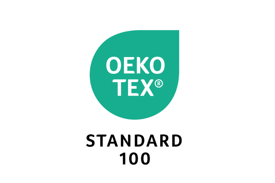 OEKO-TEX® STANDARD 100 certification logo for tested textile safety