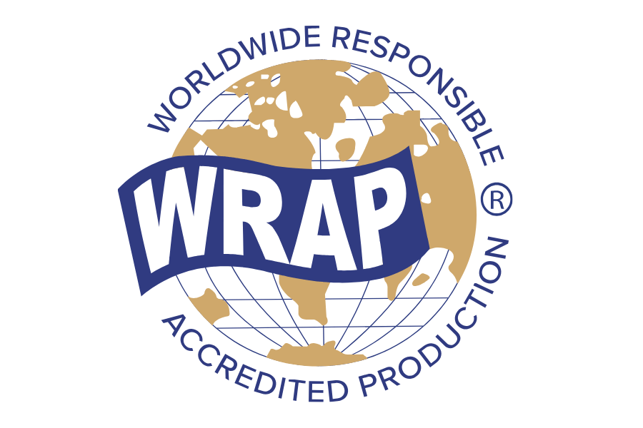 WRAP certification logo for ethical and socially compliant garment manufacturing